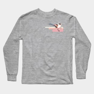 Long-tailed Tit Watercolour Long Sleeve T-Shirt